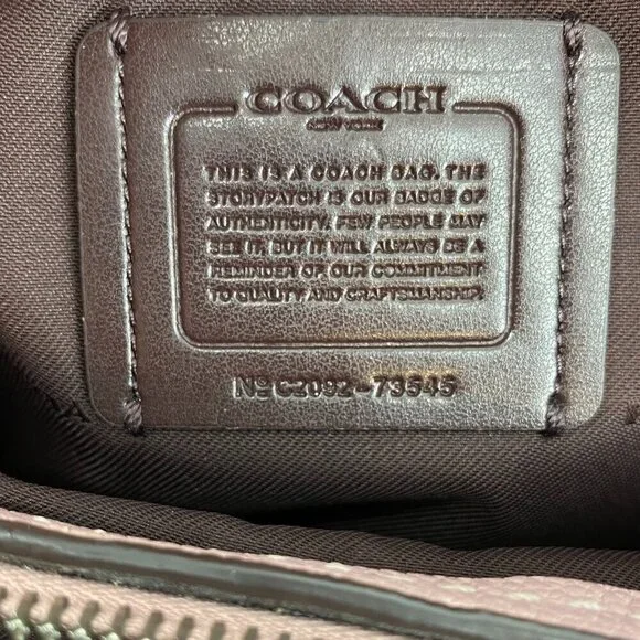 Coach Dalton 31 Leather Shoulder Bag Aurora Pink - Picture 5 of 15